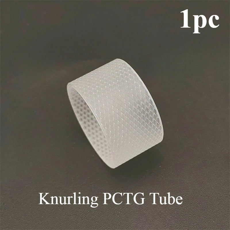 Clear Black Straight Bubble Glass Tube PCTG Glossy Knurling Tube for Kuma 2ml 4.5ml 6.5ml KUMA Combi Tank 2ml 4ml Accessory