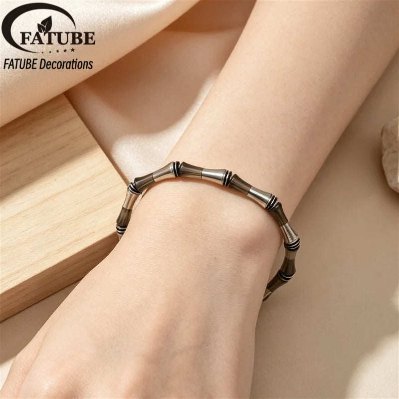 FATUBE Metal Plastic Tube Beads DIY Bracelet Making Kit with 1.0mm Crystal Elastic Thread Handmade Jewelry Spacer Beads Suppiles