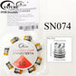 FATUBE Metal Resin Spacer Beads DIY Bracelet Jewelry Making Kit with 1.0mm Crystal Elastic Thread