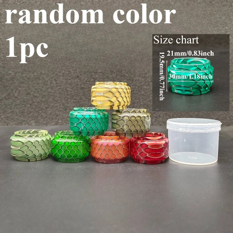 Honeycomb Marbled Resin Cylinder Sleeve Fat Tube Decorative Display Holder Round Resin Tube Accessories for Display Ornament