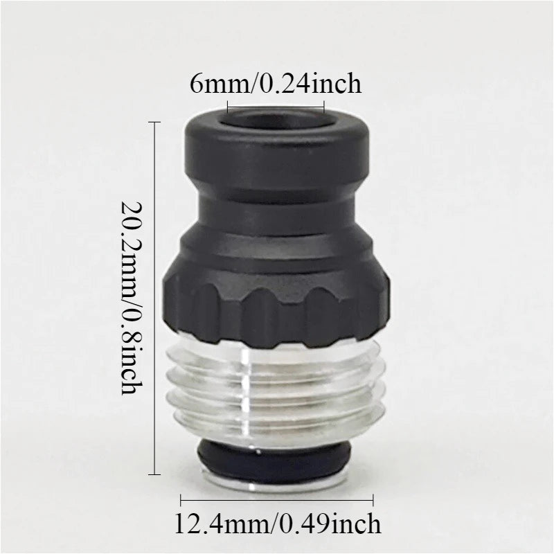 1pc Billet Box BB Drip Nozzle Aluminum Alloy NUKE Integrated Straw Joint