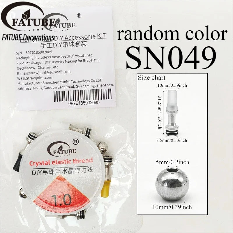 FATUBE Metal Plastic Spacer Beads DIY Bracelet Necklace Making Jewelry Accessories Handmade Craft Beads