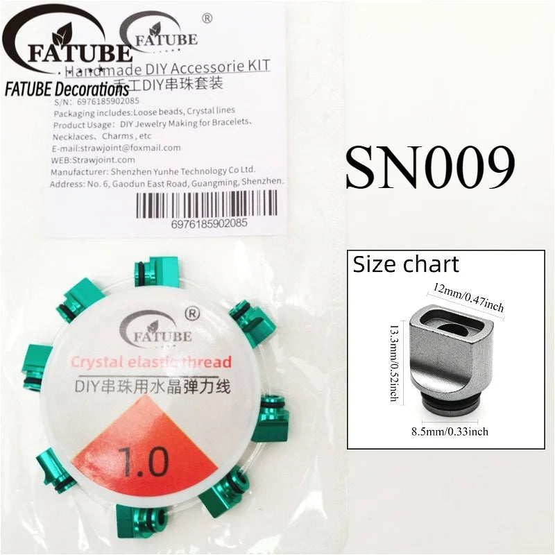 FATUBE Multicolor Irregular Aluminum Spacer Beads Metal Loose Beads DIY Bracelet Making Parts Handmade Steampunk Jewelry Part