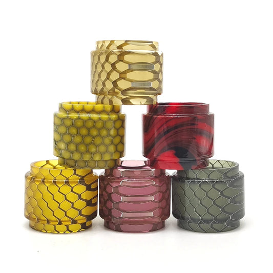 Honeycomb Marbled Resin Cylinder Sleeve Round Tabletop Display Stand DIY Craft Ornament Accessories for TFV12 Prince 8ml