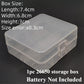1PC Frosted White PP Battery Storage Box | Fits 18650/21700/26650 Batteries