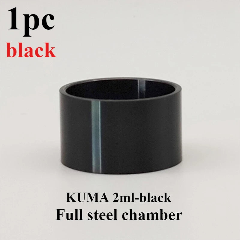 1PC Full steel chamber half steel chamber straight tube for KUMA 2ml 4.5ml 6ml KUMA nano Kit 2ml 6ml Hardware Accessories