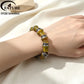 FATUBE Snake Skin Pattern Resin Metal Spacer Beads DIY Handmade Bracelet Necklace Jewelry Making Loose Beads Supplies Kit