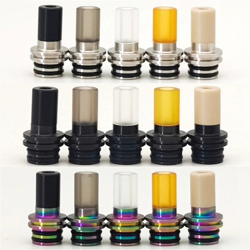 1PC 510 Stainless Steel Plastic POM PEI Drip Nozzle BP Mods Pioneer Straw Joint