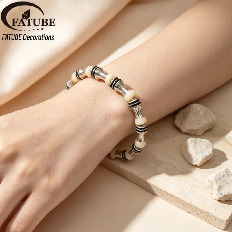 FATUBE Metal Resin Spacer Beads DIY Bracelet Making Kit Handmade Jewelry Accessories for Bracelet Necklace Charms Craft Supplies