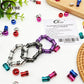 FATUBE Mixed Color Aluminium Column Beads DIY Handmade Jewelry Findings for Bracelet Craft Making Supplies