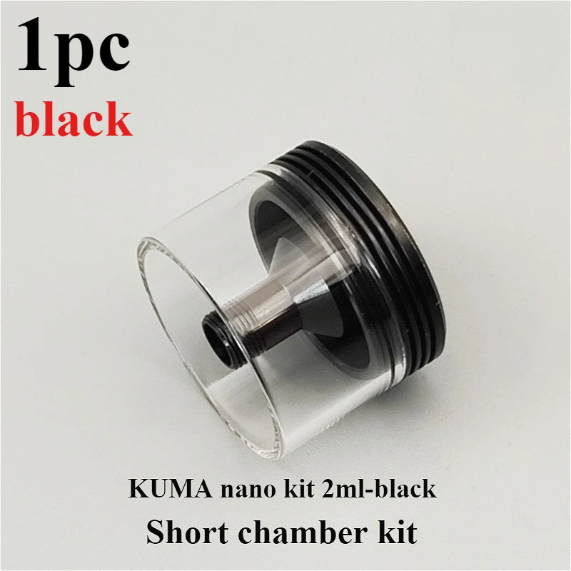 1PC Full steel chamber half steel chamber straight tube for KUMA 2ml 4.5ml 6ml KUMA nano Kit 2ml 6ml Hardware Accessories