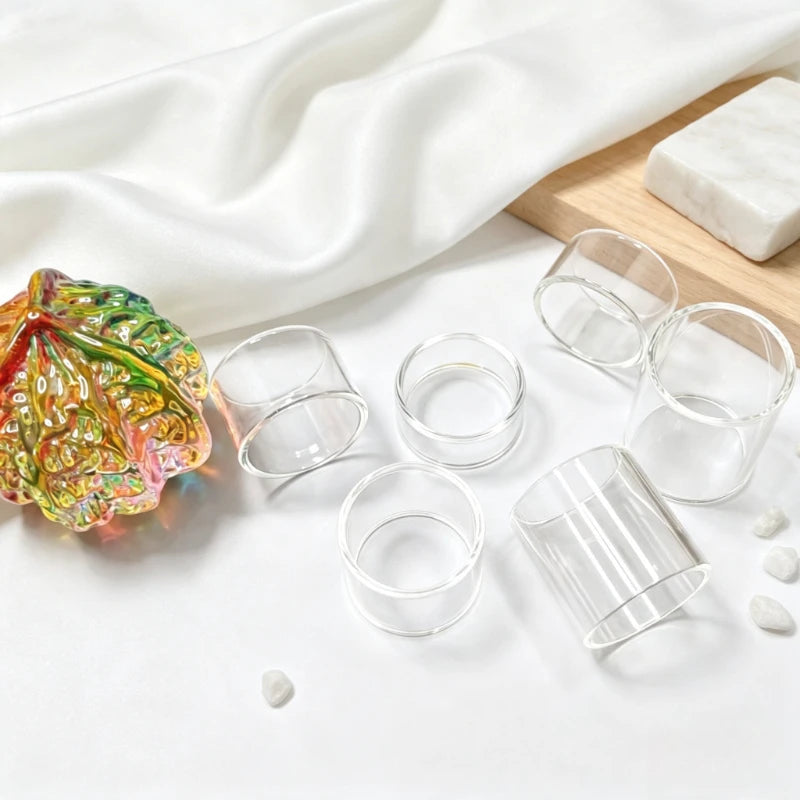 Straw Joint Thick Wall Borosilicate Glass Straw Joint OD24 OD24.5 Straight Hollow Drinking Glass Tube DIY Replacement Accessory.