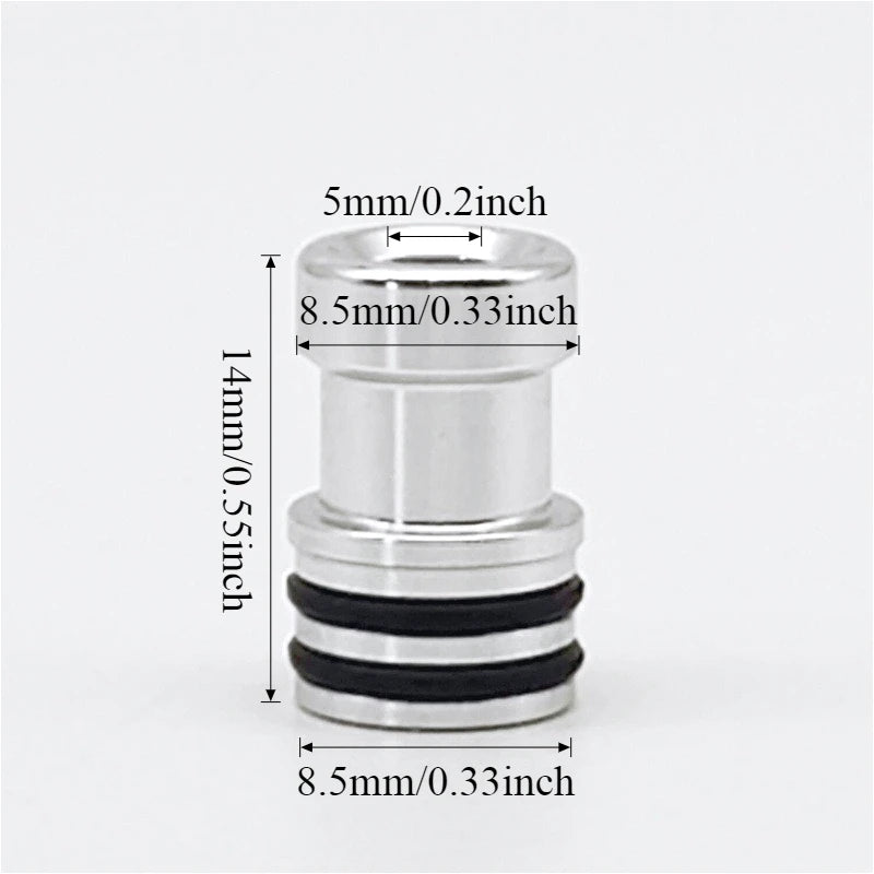 1PC 510 Drip Nozzle Aluminum Alloy Multicolor Straw Joint