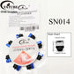 FATUBE Mixed Color Aluminum & Glossy Black Round Ball Spacer Loose Beads for DIY Bracelet Handmade Jewelry Making Parts