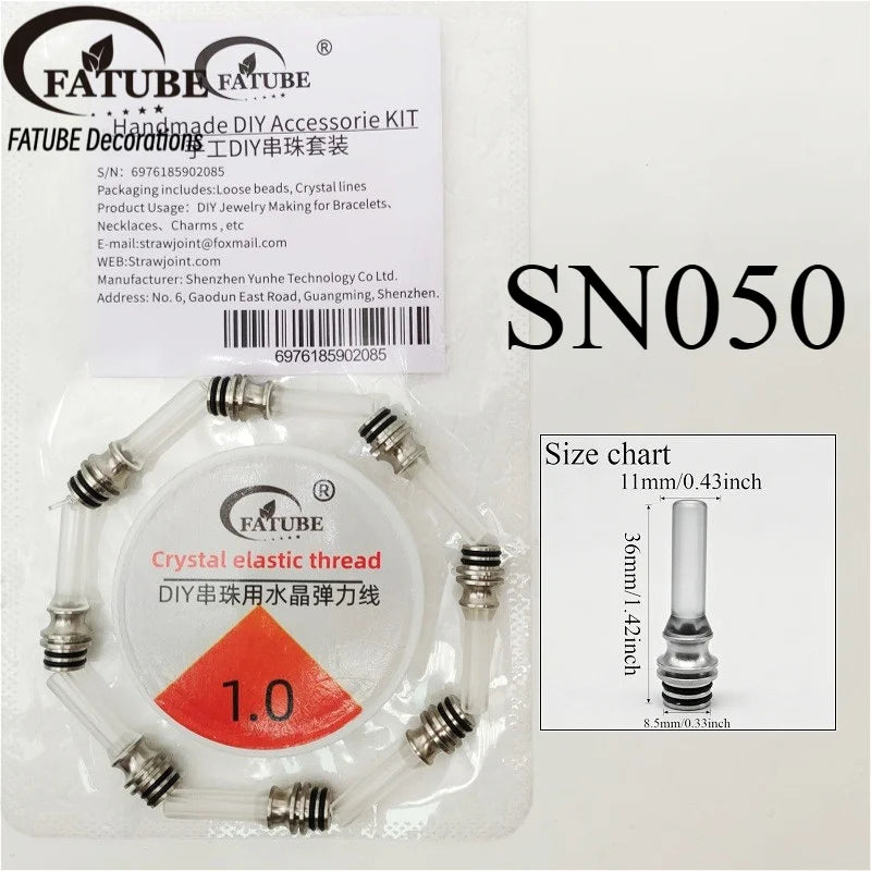 FATUBE Metal Plastic Spacer Bead DIY Bracelet Making Kit Handmade Jewelry Making Loose Bead for Necklace Charm Craft Accessories