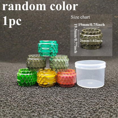 Honeycomb Marbled Resin Cylinder Sleeve Fat Tube Decorative Display Holder Round Resin Tube Accessories for Display Ornament