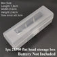 1PC Frosted White PP Battery Storage Box | Fits 18650/21700/26650 Batteries