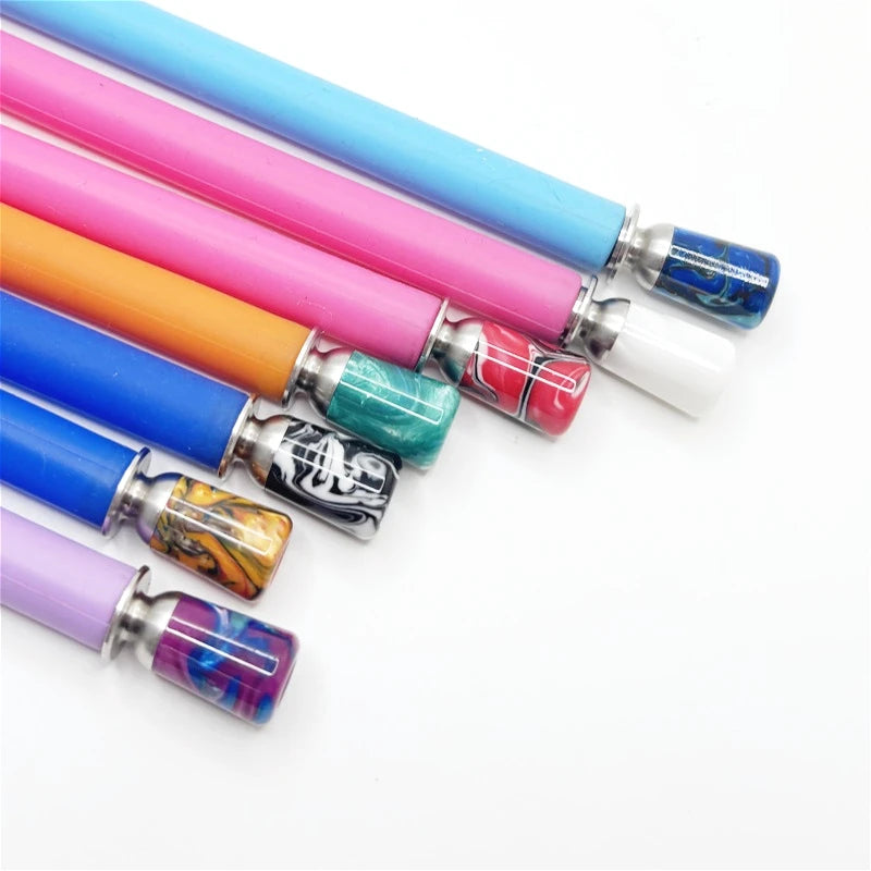 1PC 510 Drip Nozzle Stainless Steel Resin Hat Shaped Straw Joint