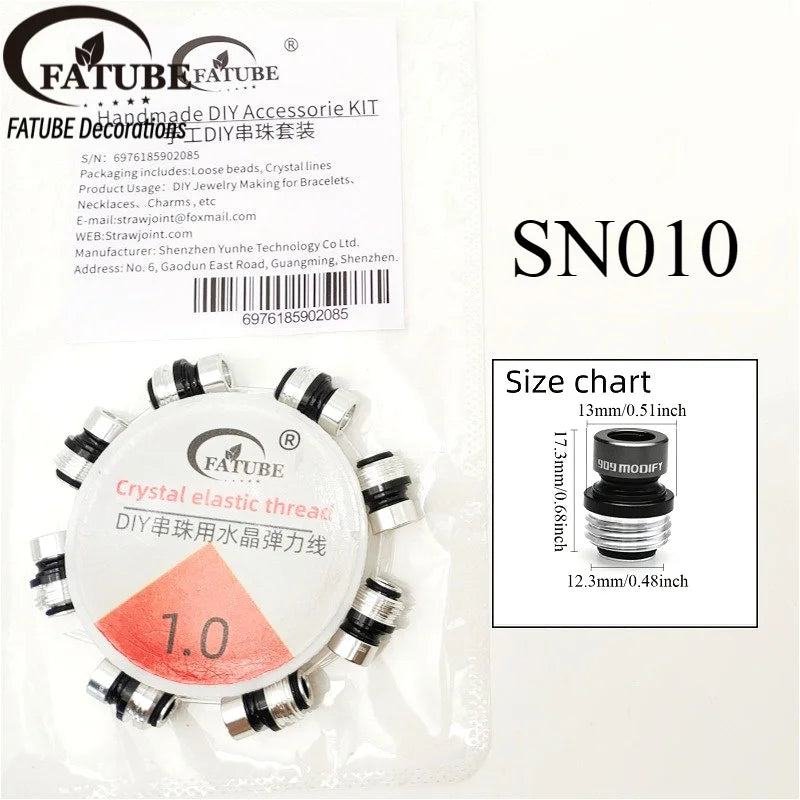 DIY Bracelet Making Spacer Beads Anodized Aluminum Screw Loose Beads for Jewelry Making Handmade Wristband Accessories