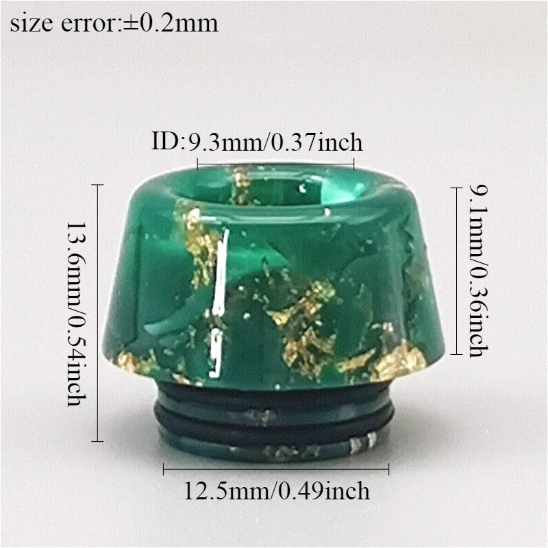 1PC 810 Resin Drip Nozzle with Gold Spots Straw Joint