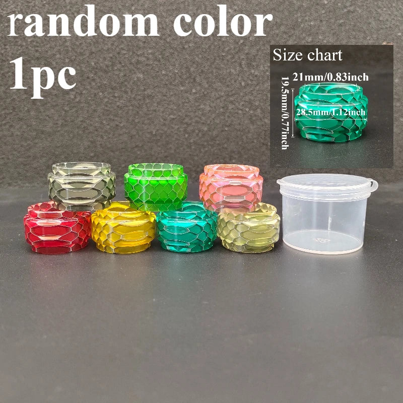 Honeycomb Marbled Resin Cylinder Sleeve Fat Tube Decorative Display Holder Round Resin Tube Accessories for Display Ornament