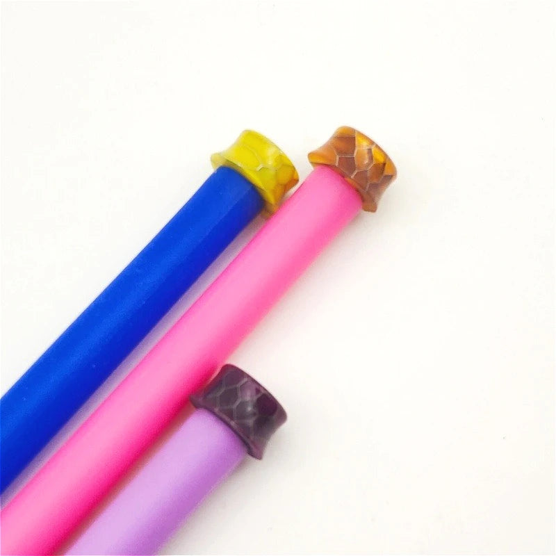 1PC 510 Drip Nozzle Resin Snake Pattern Straw Joint