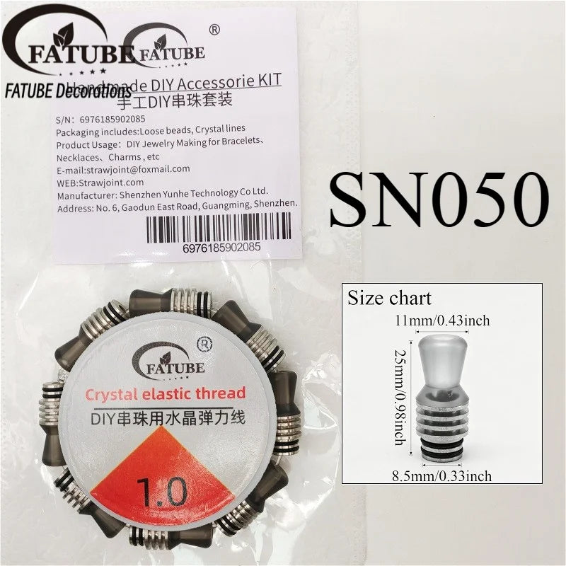 FATUBE Metal Plastic Spacer Bead DIY Bracelet Making Kit Handmade Jewelry Making Loose Bead for Necklace Charm Craft Accessories