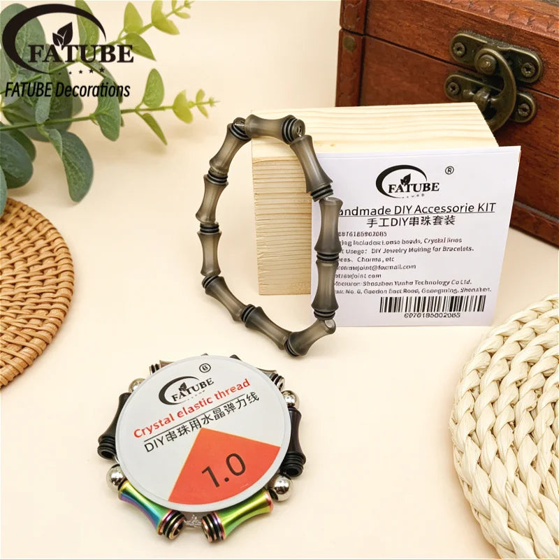 FATUBE Multi Color Metal Plastic Spacer Loose Beads DIY Handmade Bracelet Necklace Craft Making Accessories