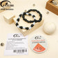 FATUBE DIY Jewelry Making Beads Kit Metal Plastic Tube Spacer Beads with Crystal Elastic Thread for Bracelet Necklace DIY Parts