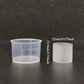Plastic High Temperature Glossy Tube with Measuring Cup - For Measuring/Storing Small Amounts of Liquid