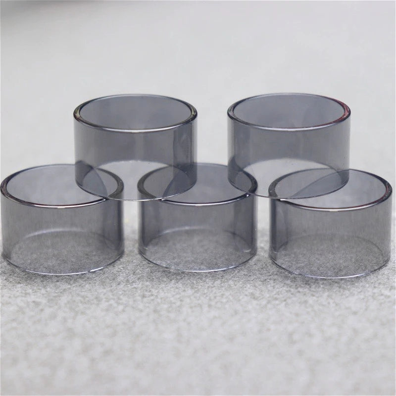 Clear Black Straight Bubble Glass Tube PCTG Glossy Knurling Tube for Kuma 2ml 4.5ml 6.5ml KUMA Combi Tank 2ml 4ml Accessory