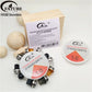 FATUBE Plastic Metal Spacer Beads Handmade DIY Bracelet Jewelry Making Loose Beads Supplies Kit for Bracelet Necklace Making