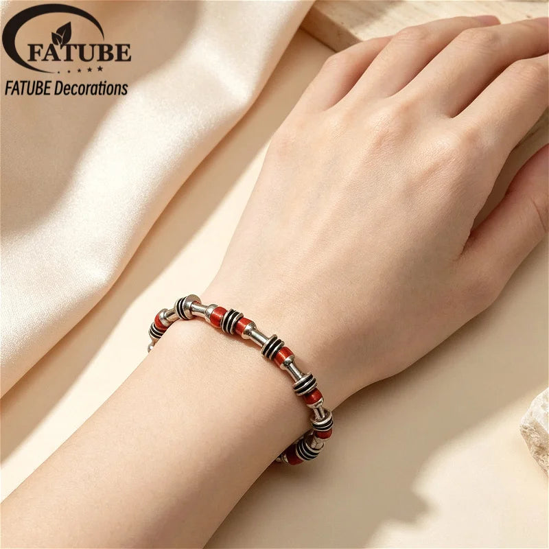 FATUBE DIY Bracelet Making Kit Metal Plastic Spacer Beads Handmade Jewelry Making Supplies for Bracelet Necklace Charms