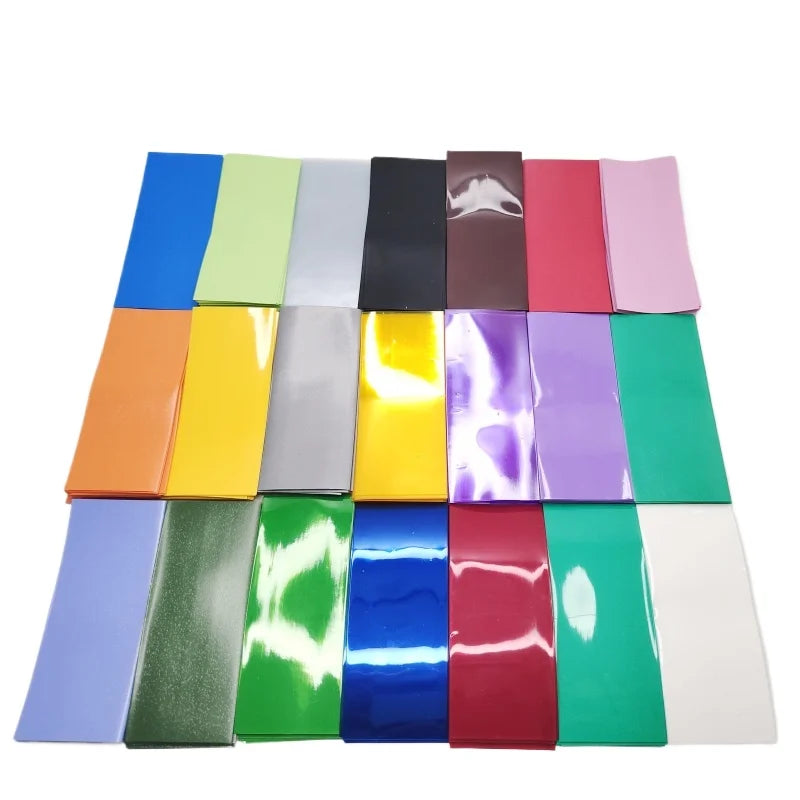 10pcs/pack 18650 Lithium Battery PVC Heat Shrinkable Film Battery Skin Heat Shrinkable Sleeve