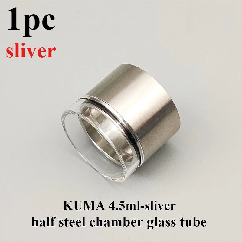 1PC Full steel chamber half steel chamber straight tube for KUMA 2ml 4.5ml 6ml KUMA nano Kit 2ml 6ml Hardware Accessories