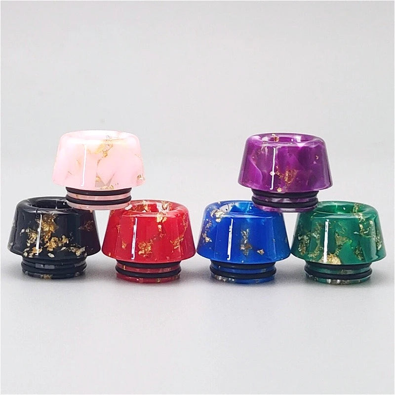 1PC 810 Resin Drip Nozzle with Gold Spots Straw Joint