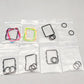 Seal Ring Set Square Silicone Gasket Glass Sheet Accessories for Boro CP2/CP3/CP5