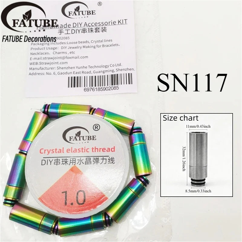 FATUBE Mixed Style Metal Plastic Beads DIY Jewelry Accessories for Bracelets, Necklaces, Personalized Gifts & DIY Projects