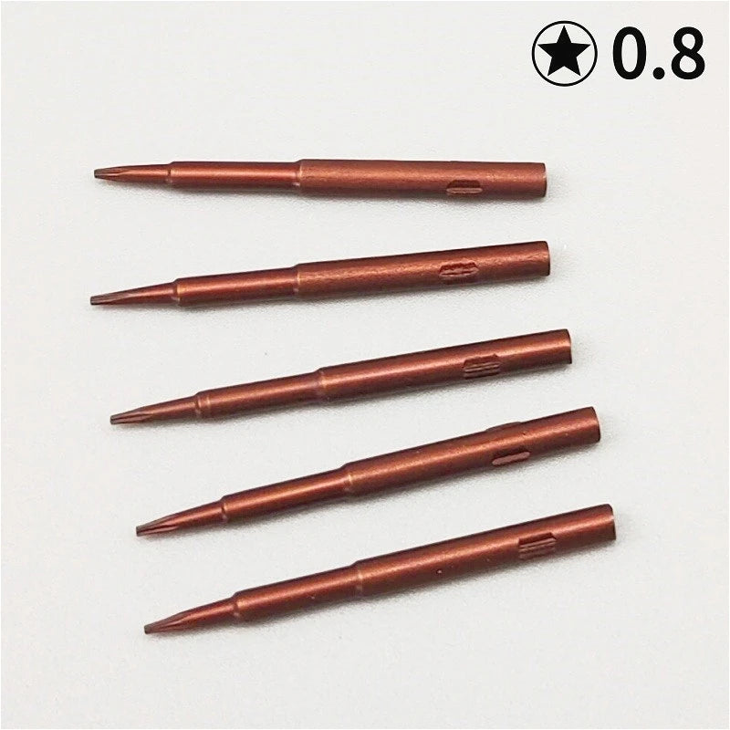 Multi-Size Screwdriver Bits Set Phillips Torx Hexagon Steel Replacement for DIY Tools 5PCS