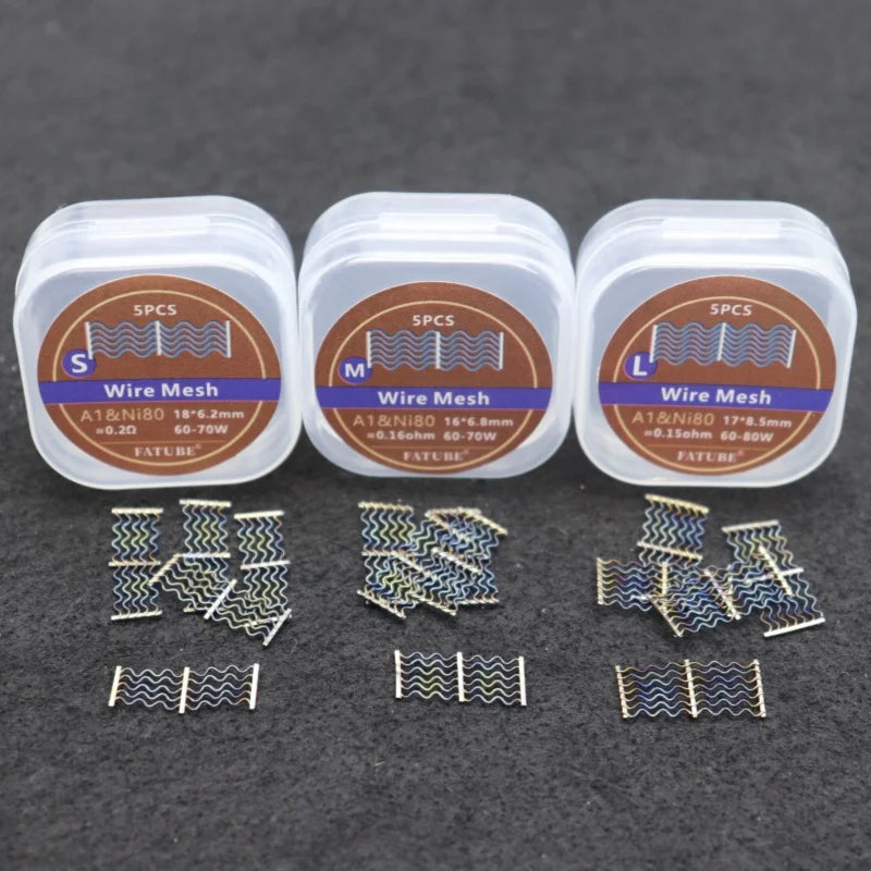 A1&NI80 mesh coil 0.2ohm/0.16ohm/0.15ohm for Zeus X Mesh RTA Kylin M Profile M Profle RDTA 5pcs/box