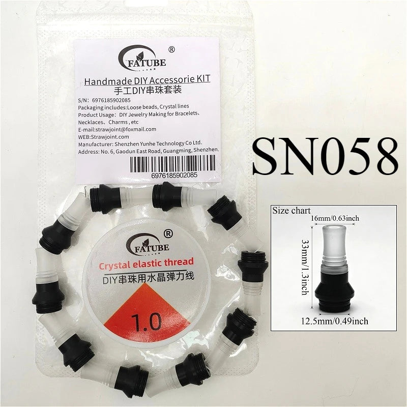 FATUBE Metal Plastic Spacer Beads Kit Loose Spacer Beads Supplies For DIY Handmade Bracelet Necklace Jewelry Making