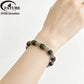 FATUBE DIY Beads Kit with Striped Tube Beads -Transparent/Black/Amber Loose Beads for DIY Jewelry Custom Bracelet Handmade Craft