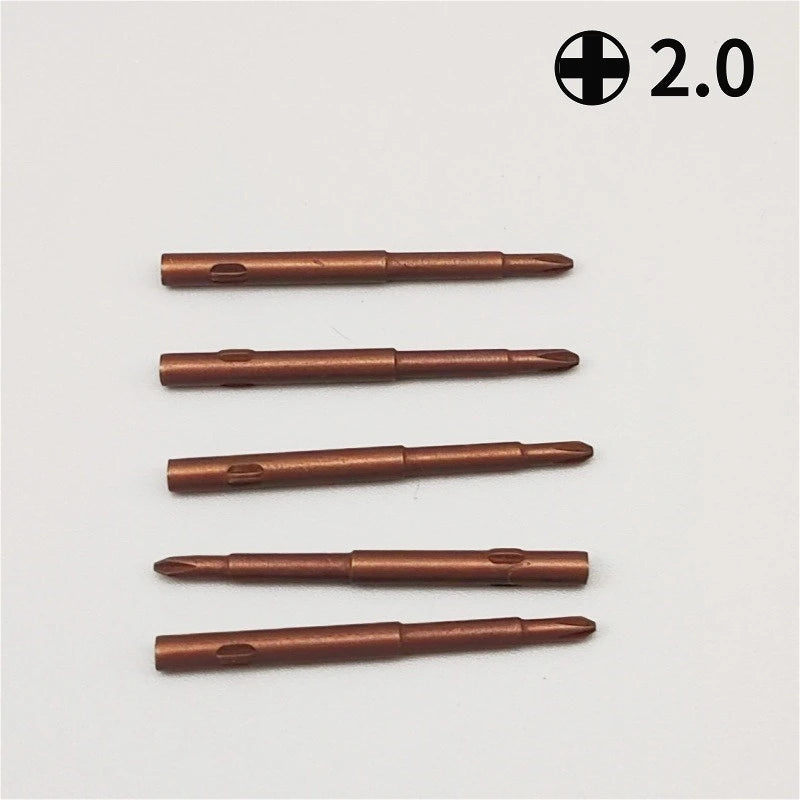 Multi-Size Screwdriver Bits Set Phillips Torx Hexagon Steel Replacement for DIY Tools 5PCS