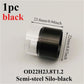 1PC Black Silver Multi-Size Semi-Steel Silo Straight Glass Tube Hardware Accessories