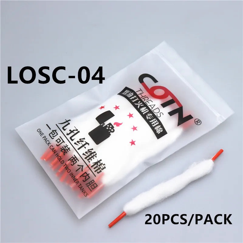 COTN THREADS Lighter Cotton Replacement Accessories Organic Oil‑Wicking Laces Sheet‑Shaped Cotton Balls Flint Stones