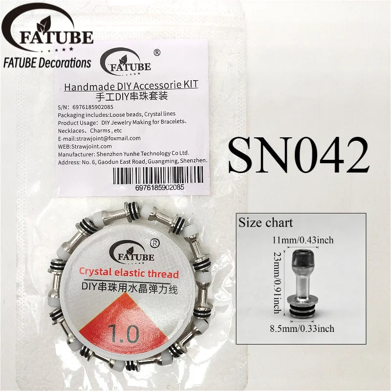 FATUBE DIY Bracelet Making Kit Metal Plastic Spacer Beads Handmade Jewelry Making Supplies for Bracelet Necklace Charms