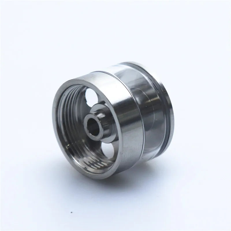 Flash-e-Vapor Shiny Stainless Steel Cover/ Straight Glass Tube 2ml 3.5ml Replacement Accessory