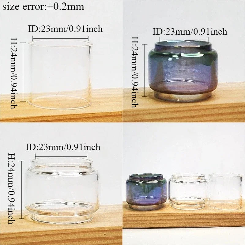 1set 3 in 1 Straight Bubble Glass Tube for TFV16 TFV18 TANK morph 2 kit MAG P3 kit Machine Replacement Accessory