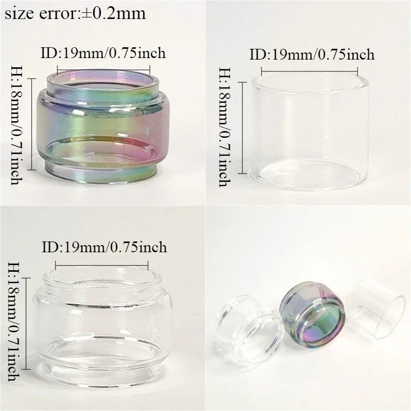 1set 3 in 1 Glass Tube for Aladdin MTL RTA Hastur MTL Mini RTA Oppo GEN nano sky solo Machine Replacement  Accessory