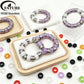 FATUBE Multicolor Acrylic & Stainless Steel Beads, DIY Jewelry Accessories for Bracelets, Necklaces, Charms and Handmade Crafts